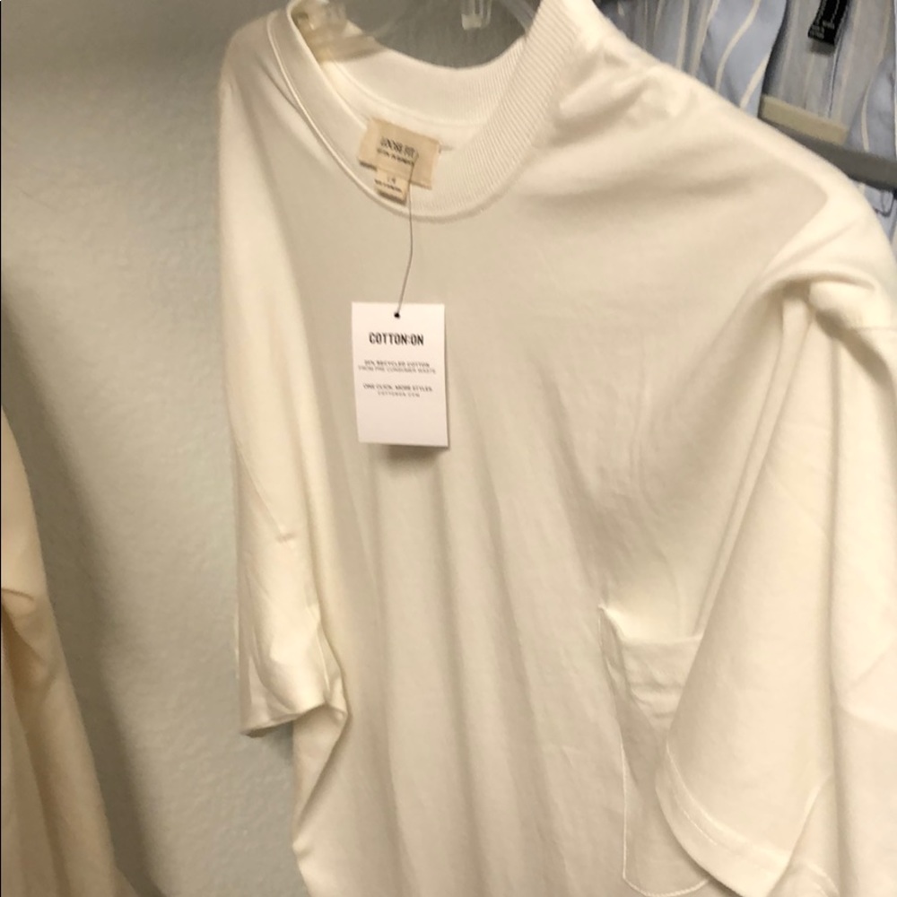 Vintage white cotton T-shirt very soft Large